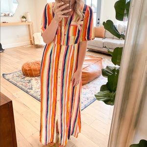 Striped maxi dress